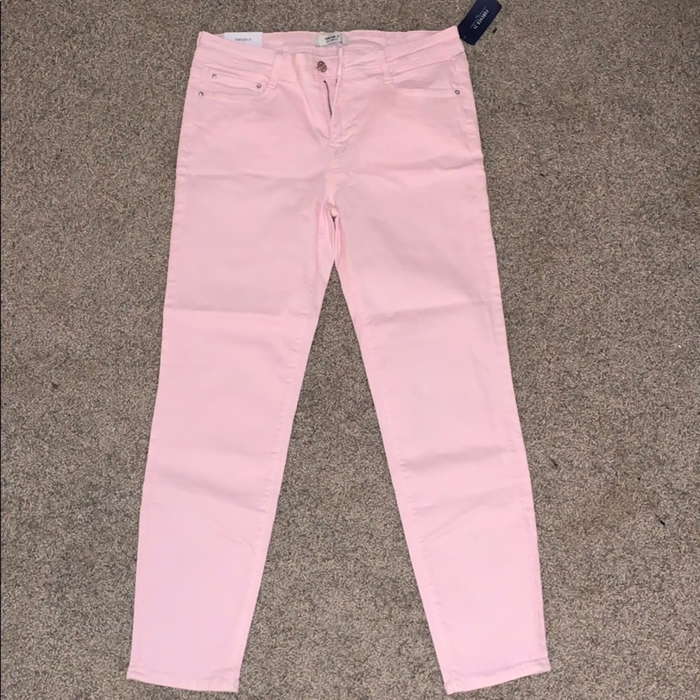 Pastel Pink Skinny Jeans